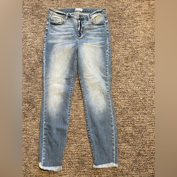 Cello Denim - Cello Raw Hem Skinny Jeans